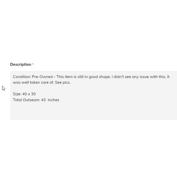 Levis 550 Jeans Mens Size 40 x 30 Straight Relaxed Fit Blue Cotton - Picture 3 of 7